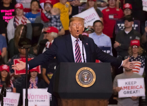 trump speaking rally