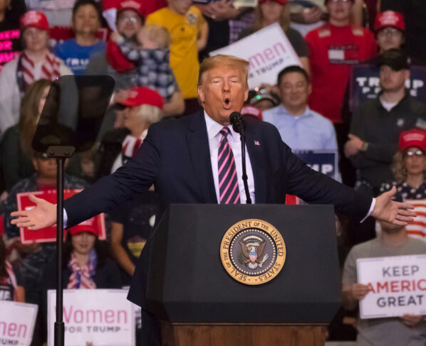 trump speaking rally