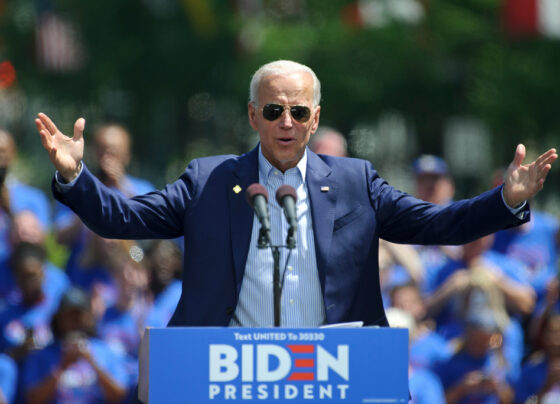 Biden Giving Speech at Event