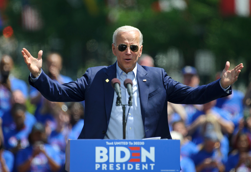 Biden Giving Speech at Event