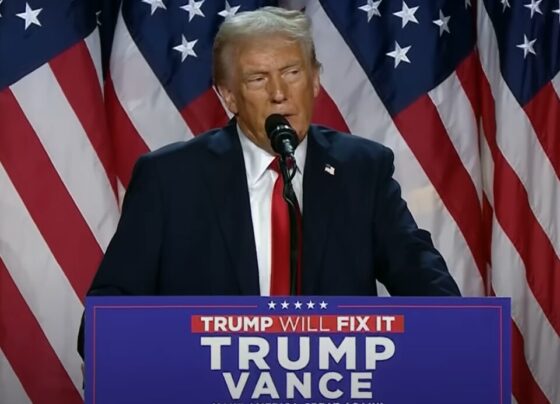 Trump Giving Election Speech