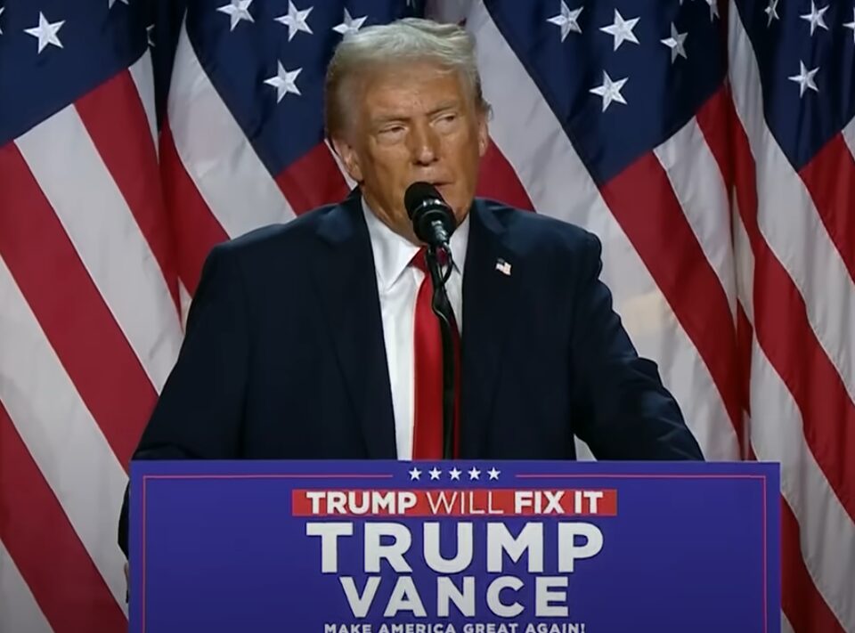 Trump Giving Election Speech